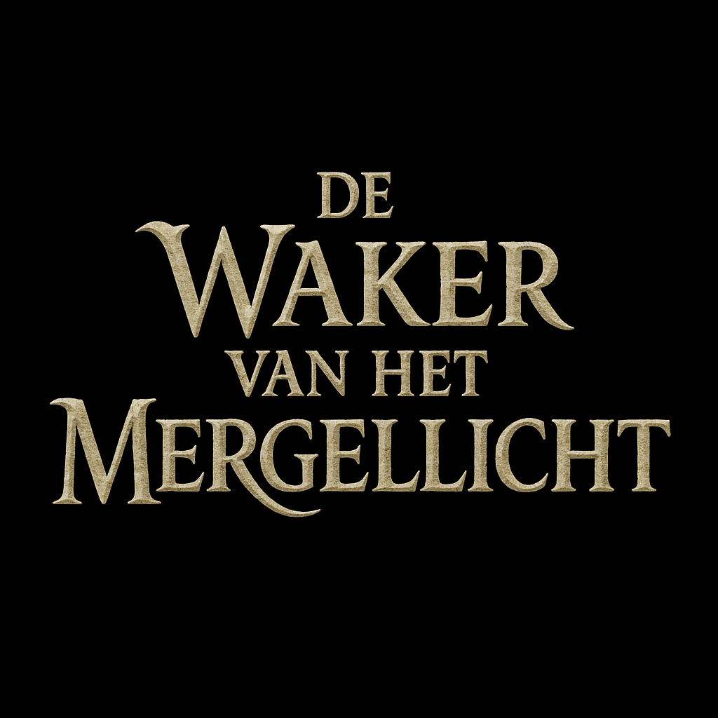 Het concept logo van De Waker van het Mergellicht, een fantasyserie