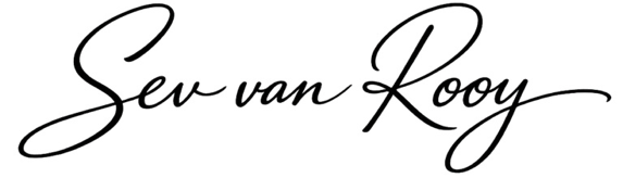 Kleine digitale handtekening van Sev van Rooy, auteur van fantasyromans
