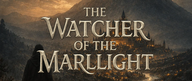 The Watcher of the Marllight - English translation of De Waker van het Mergellicht. Fantasy bookseries, written by Sev van Rooy